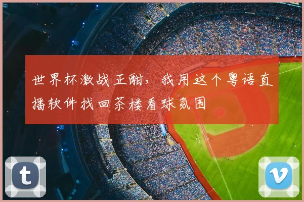 世界杯激战正酣,我用这个粤语直播软件找回茶楼看球氛围